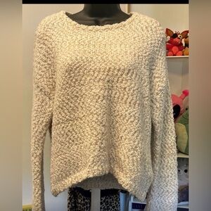 Yes Lola Cream Textured Women's Sweater